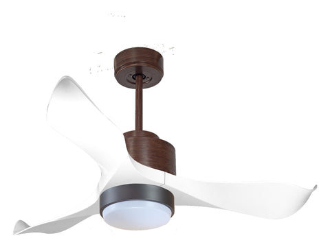 Ventilador de techo Reversible Termostato Wifi Motor DC Techos Inclinados Mando a Distancia Luz tres tonos Adaptador 2/3 Aspas Hypersilence Memoria