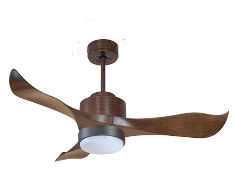 Ventilador de techo Reversible Termostato Wifi Motor DC Techos Inclinados Mando a Distancia Luz tres tonos Adaptador 2/3 Aspas Hypersilence Memoria