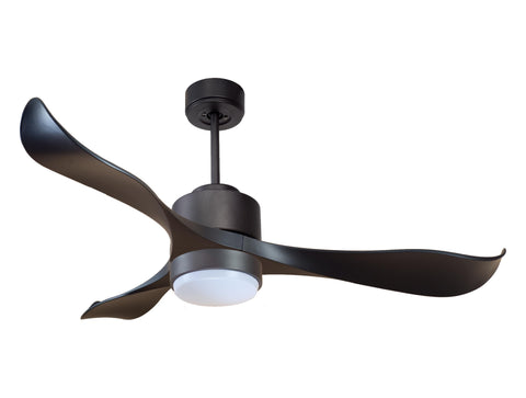 Ventilador de techo Reversible Termostato Wifi Motor DC Techos Inclinados Mando a Distancia Luz tres tonos Adaptador 2/3 Aspas Hypersilence Memoria