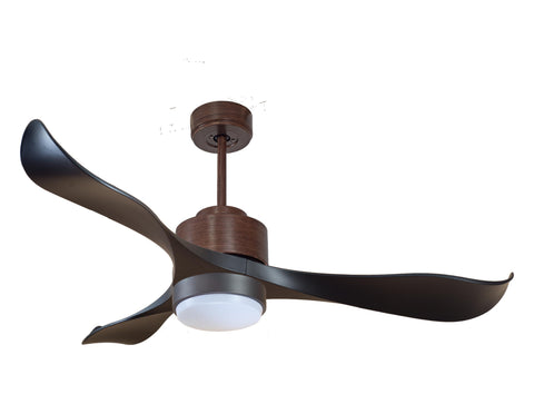 Ventilador de techo Reversible Termostato Wifi Motor DC Techos Inclinados Mando a Distancia Luz tres tonos Adaptador 2/3 Aspas Hypersilence Memoria