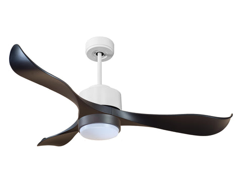 Ventilador de techo Reversible Termostato Wifi Motor DC Techos Inclinados Mando a Distancia Luz tres tonos Adaptador 2/3 Aspas Hypersilence Memoria