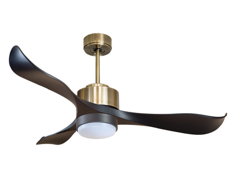 Ventilador de techo Reversible Termostato Wifi Motor DC Techos Inclinados Mando a Distancia Luz tres tonos Adaptador 2/3 Aspas Hypersilence Memoria