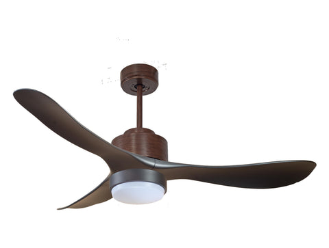 Ventilador de techo Reversible Termostato Wifi Motor DC Techos Inclinados Mando a Distancia Luz tres tonos Hypersilence Memoria