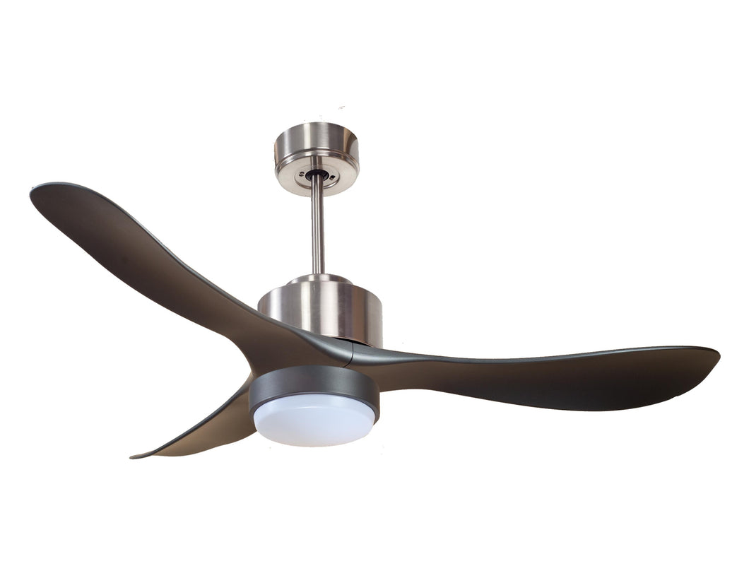 Ventilador de techo Reversible Termostato Wifi Motor DC Techos Inclinados Mando a Distancia Luz tres tonos Hypersilence Memoria