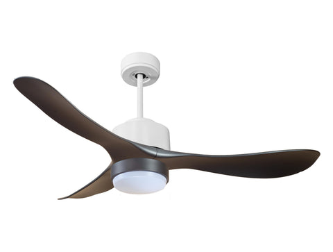 Ventilador de techo Reversible Termostato Wifi Motor DC Techos Inclinados Mando a Distancia Luz tres tonos Hypersilence Memoria