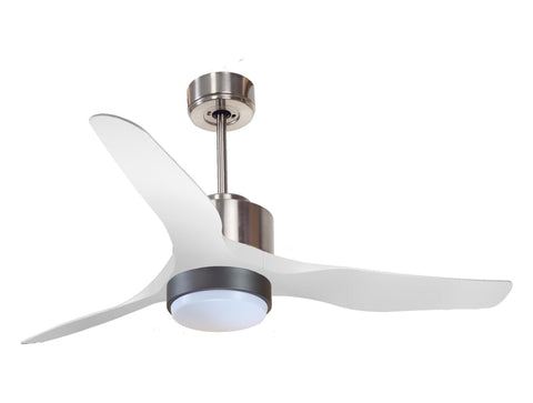 Ventilador de techo Reversible Termostato Wifi Motor DC Techos Inclinados Mando a Distancia Luz tres tonos Adaptador 2/3 Aspas Hypersilence Memoria