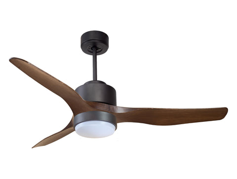 Ventilador de techo Reversible Termostato Wifi Motor DC Techos Inclinados Mando a Distancia Luz tres tonos Adaptador 2/3 Aspas Hypersilence Memoria