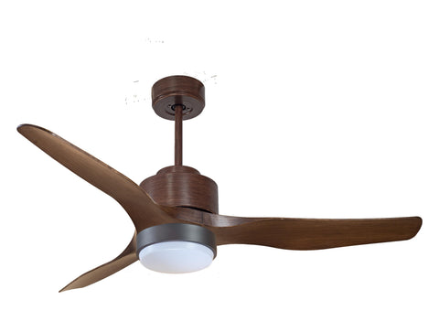 Ventilador de techo Reversible Termostato Wifi Motor DC Techos Inclinados Mando a Distancia Luz tres tonos Adaptador 2/3 Aspas Hypersilence Memoria