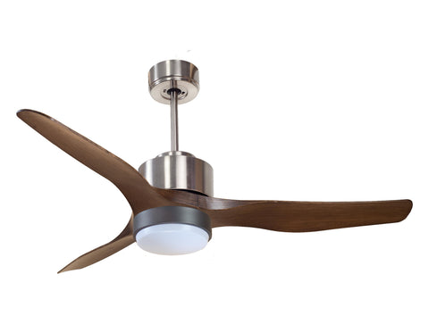 Ventilador de techo Reversible Termostato Wifi Motor DC Techos Inclinados Mando a Distancia Luz tres tonos Adaptador 2/3 Aspas Hypersilence Memoria