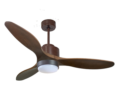 Ventilador de techo Reversible Termostato Wifi Motor DC Techos Inclinados Mando a Distancia Luz tres tonos Hypersilence Memoria