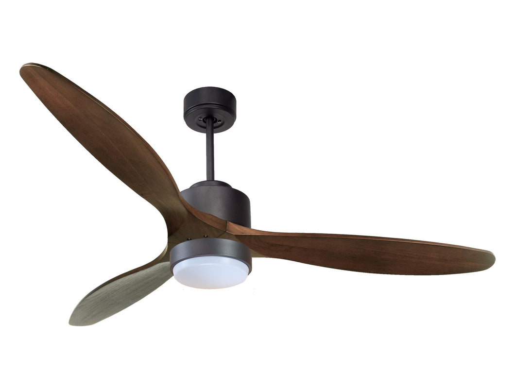 Ventilador de techo Reversible Termostato Wifi Motor DC Techos Inclinados Mando a Distancia Luz tres tonos Hypersilence Memoria