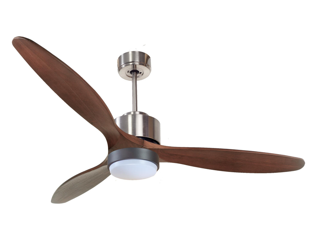 Ventilador de techo Reversible Termostato Wifi Motor DC Techos Inclinados Mando a Distancia Luz tres tonos Hypersilence Memoria
