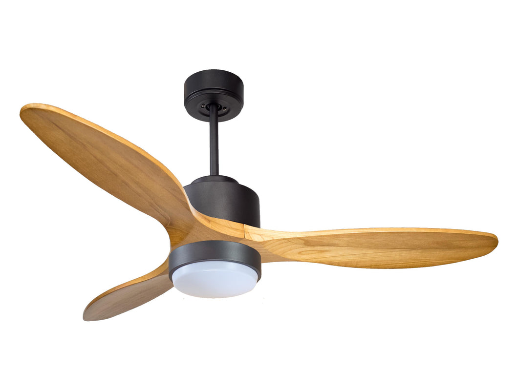 Ventilador de techo Reversible Termostato Wifi Motor DC Techos Inclinados Mando a Distancia Luz tres tonos Hypersilence Memoria