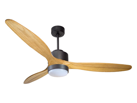 Ventilador de techo Reversible Termostato Wifi Motor DC Techos Inclinados Mando a Distancia Luz tres tonos Hypersilence Memoria