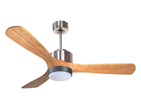 Ventilador de techo Reversible Termostato Wifi Motor DC Techos Inclinados Mando a Distancia Luz tres tonos Hypersilence Memoria