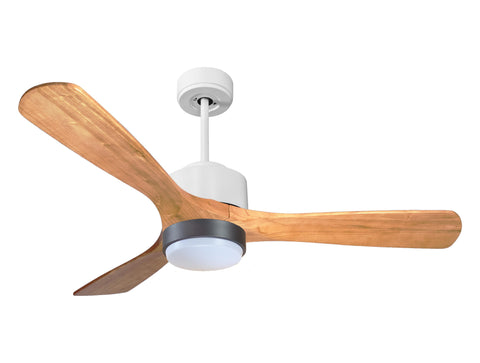 Ventilador de techo Reversible Termostato Wifi Motor DC Techos Inclinados Mando a Distancia Luz tres tonos Hypersilence Memoria