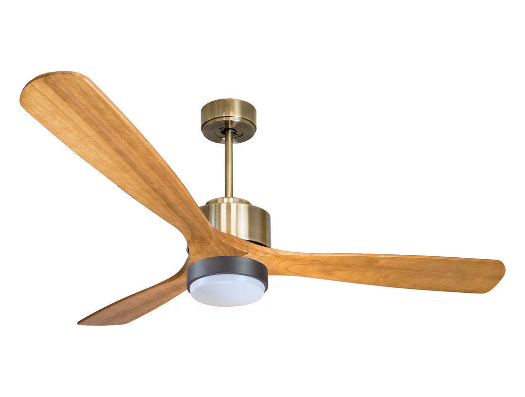 Ventilador de techo Reversible Termostato Wifi Motor DC Techos Inclinados Mando a Distancia Luz tres tonos Hypersilence Memoria