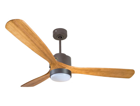 Ventilador de techo Reversible Termostato Wifi Motor DC Techos Inclinados Mando a Distancia Luz tres tonos Hypersilence Memoria