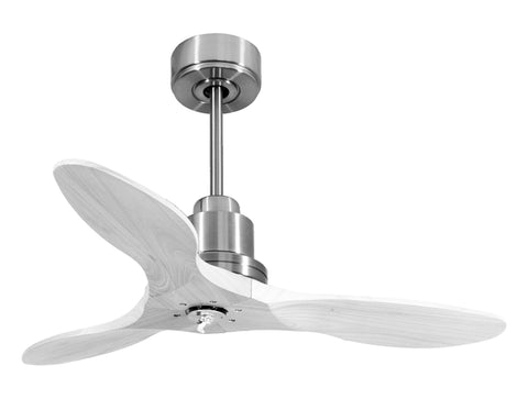 Ventilador de techo Modo Invierno/Verano Termostato Dimable Wifi Motor DC Techos Inclinados Mando a Distancia Luz tres tonos Hypersilence Memoria
