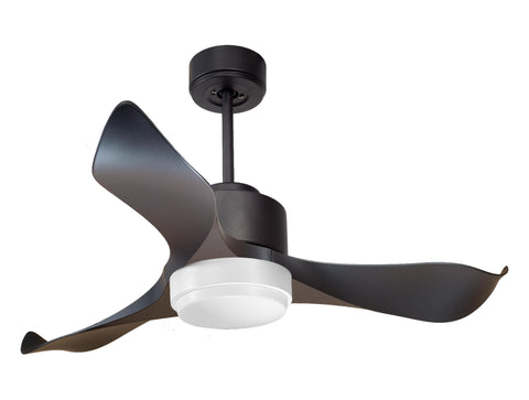 Ventilador de techo Reversible Termostato Wifi Motor DC Techos Inclinados Mando a Distancia Luz tres tonos Adaptador 2/3 Aspas Hypersilence Memoria