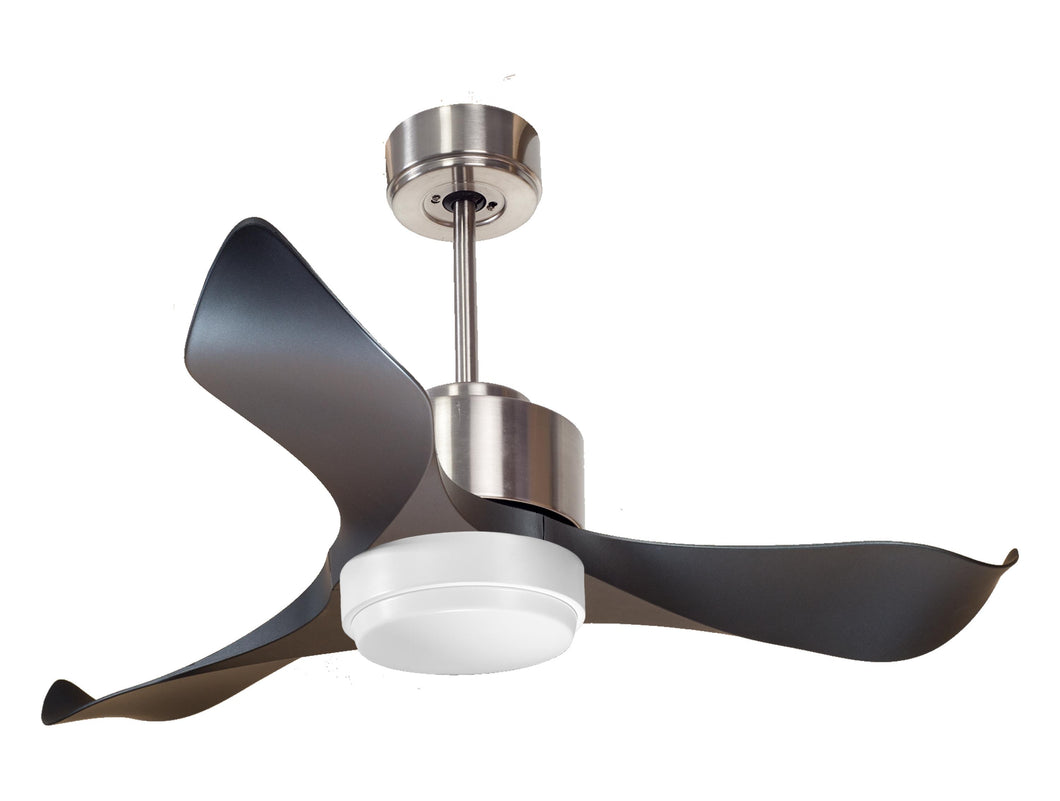 Ventilador de techo Reversible Termostato Wifi Motor DC Techos Inclinados Mando a Distancia Luz tres tonos Adaptador 2/3 Aspas Hypersilence Memoria