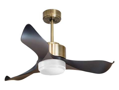 Ventilador de techo Reversible Termostato Wifi Motor DC Techos Inclinados Mando a Distancia Luz tres tonos Adaptador 2/3 Aspas Hypersilence Memoria