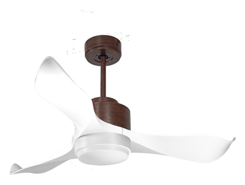 Ventilador de techo Reversible Termostato Wifi Motor DC Techos Inclinados Mando a Distancia Luz tres tonos Adaptador 2/3 Aspas Hypersilence Memoria