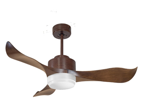 Ventilador de techo Reversible Termostato Wifi Motor DC Techos Inclinados Mando a Distancia Luz tres tonos Adaptador 2/3 Aspas Hypersilence Memoria