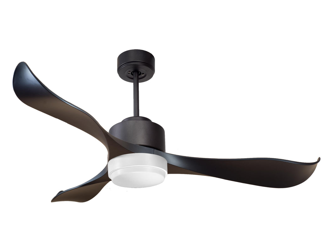Ventilador de techo Reversible Termostato Wifi Motor DC Techos Inclinados Mando a Distancia Luz tres tonos Adaptador 2/3 Aspas Hypersilence Memoria