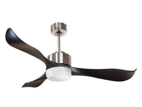 Ventilador de techo Reversible Termostato Wifi Motor DC Techos Inclinados Mando a Distancia Luz tres tonos Adaptador 2/3 Aspas Hypersilence Memoria