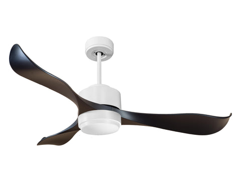 Ventilador de techo Reversible Termostato Wifi Motor DC Techos Inclinados Mando a Distancia Luz tres tonos Adaptador 2/3 Aspas Hypersilence Memoria