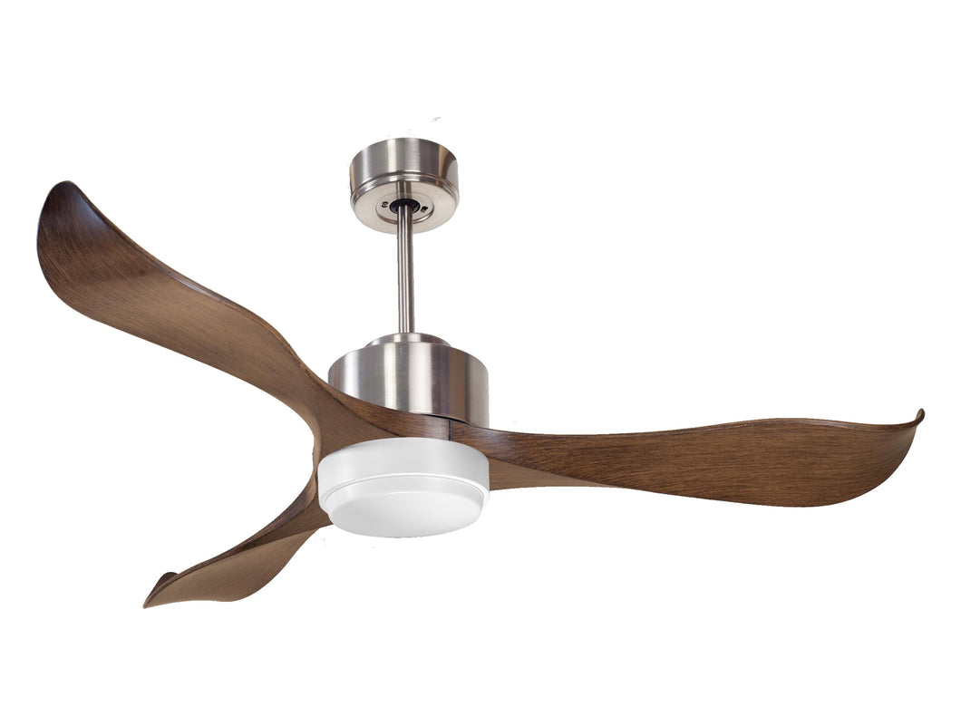 Ventilador de techo Reversible Termostato Wifi Motor DC Techos Inclinados Mando a Distancia Luz tres tonos Adaptador 2/3 Aspas Hypersilence Memoria