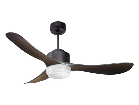Ventilador de techo Reversible Termostato Wifi Motor DC Techos Inclinados Mando a Distancia Luz tres tonos Hypersilence Memoria