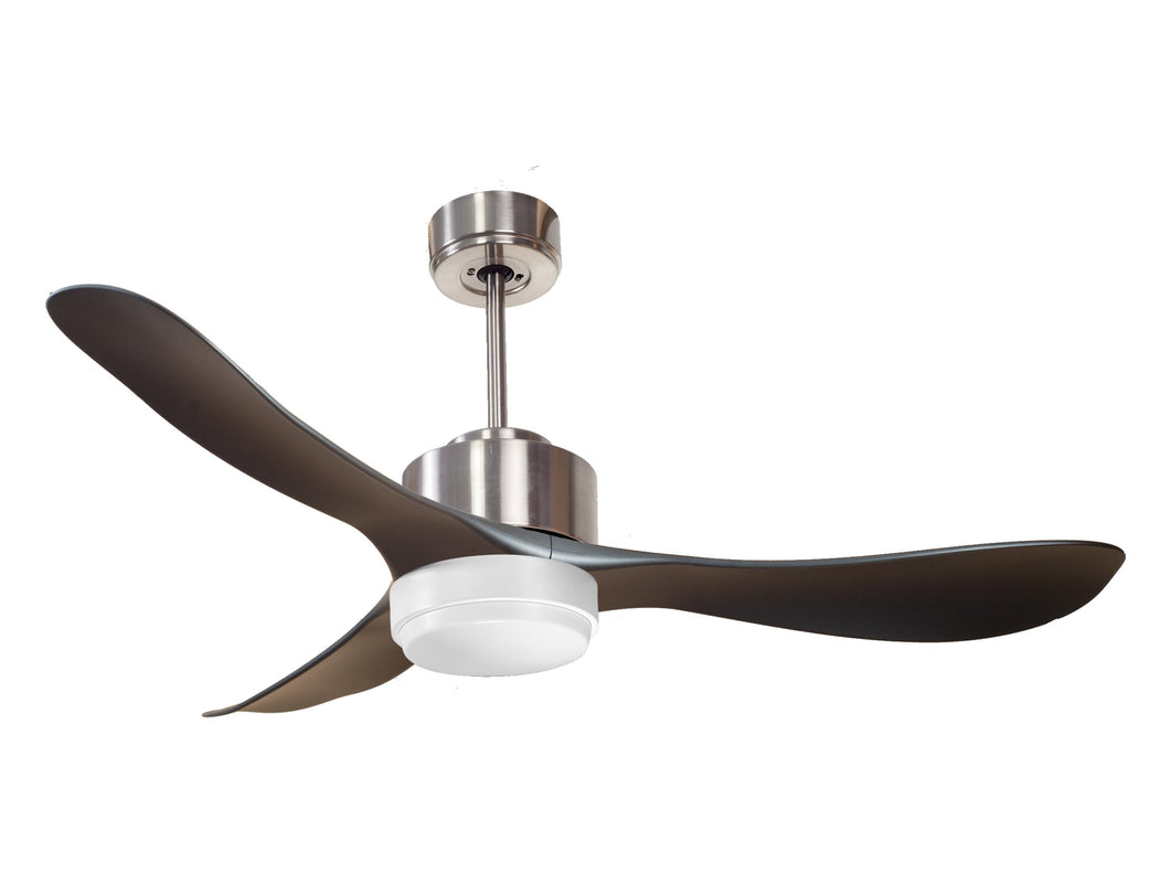 Ventilador de techo Reversible Termostato Wifi Motor DC Techos Inclinados Mando a Distancia Luz tres tonos Hypersilence Memoria