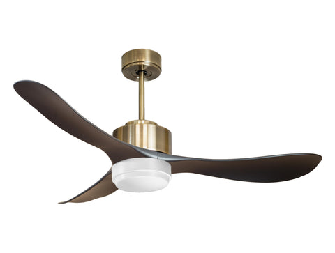 Ventilador de techo Reversible Termostato Wifi Motor DC Techos Inclinados Mando a Distancia Luz tres tonos Hypersilence Memoria