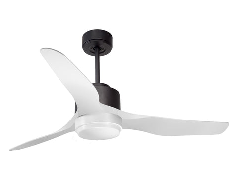 Ventilador de techo Reversible Termostato Wifi Motor DC Techos Inclinados Mando a Distancia Luz tres tonos Adaptador 2/3 Aspas Hypersilence Memoria
