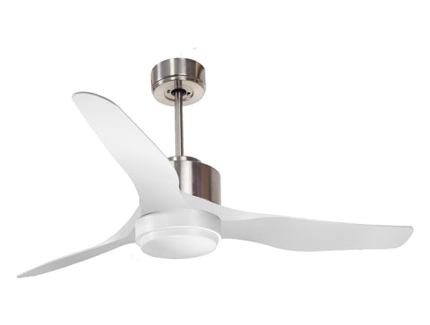 Ventilador de techo Reversible Termostato Wifi Motor DC Techos Inclinados Mando a Distancia Luz tres tonos Adaptador 2/3 Aspas Hypersilence Memoria
