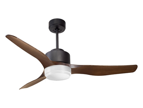 Ventilador de techo Reversible Termostato Wifi Motor DC Techos Inclinados Mando a Distancia Luz tres tonos Adaptador 2/3 Aspas Hypersilence Memoria