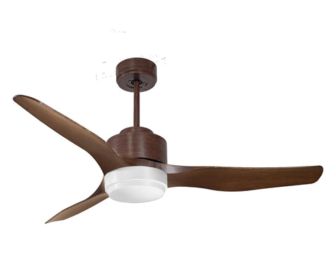 Ventilador de techo Reversible Termostato Wifi Motor DC Techos Inclinados Mando a Distancia Luz tres tonos Adaptador 2/3 Aspas Hypersilence Memoria