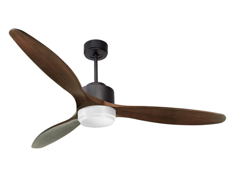 Ventilador de techo Reversible Termostato Wifi Motor DC Techos Inclinados Mando a Distancia Luz tres tonos Hypersilence Memoria