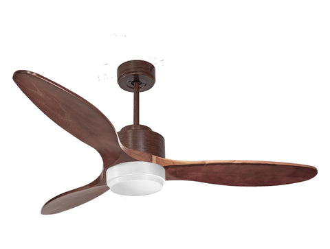 Ventilador de techo Reversible Termostato Wifi Motor DC Techos Inclinados Mando a Distancia Luz tres tonos Hypersilence Memoria