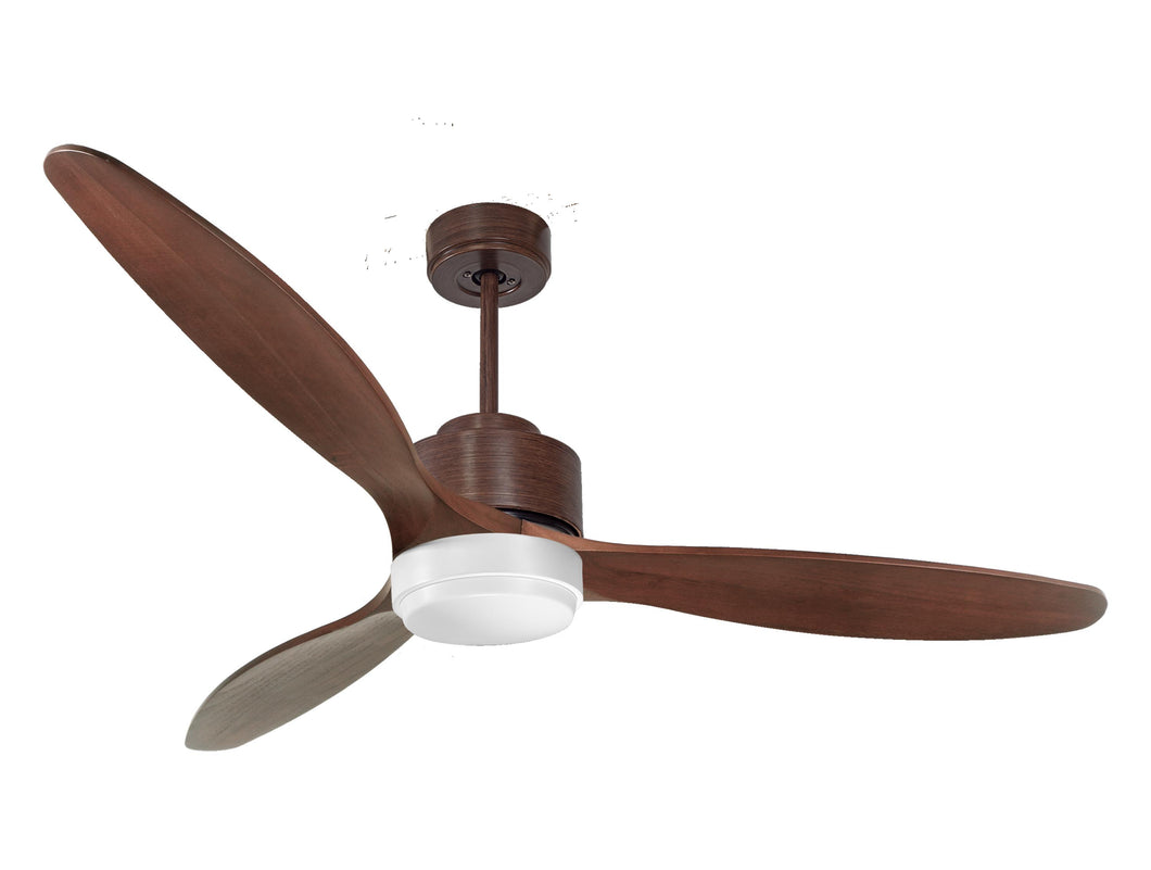 Ventilador de techo Reversible Termostato Wifi Motor DC Techos Inclinados Mando a Distancia Luz tres tonos Hypersilence Memoria