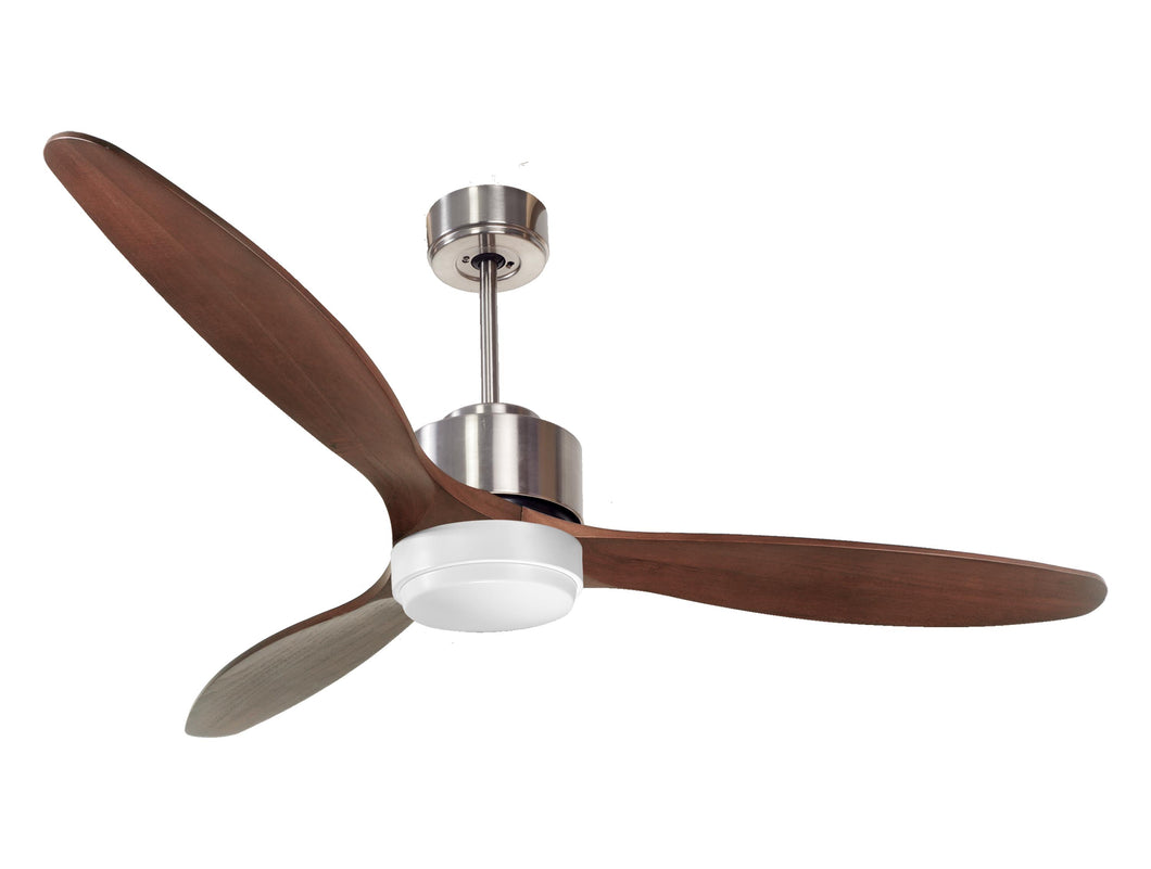 Ventilador de techo Reversible Termostato Wifi Motor DC Techos Inclinados Mando a Distancia Luz tres tonos Hypersilence Memoria