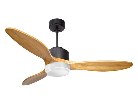 Ventilador de techo Reversible Termostato Wifi Motor DC Techos Inclinados Mando a Distancia Luz tres tonos Hypersilence Memoria