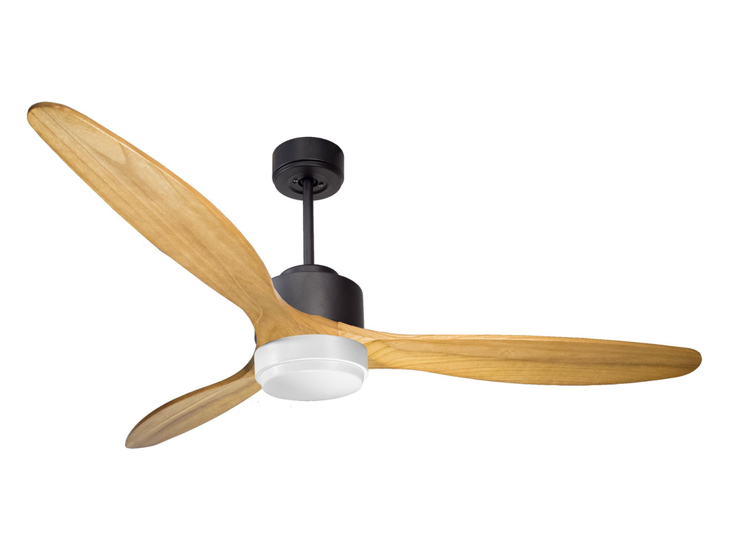 Ventilador de techo Reversible Termostato Wifi Motor DC Techos Inclinados Mando a Distancia Luz tres tonos Hypersilence Memoria
