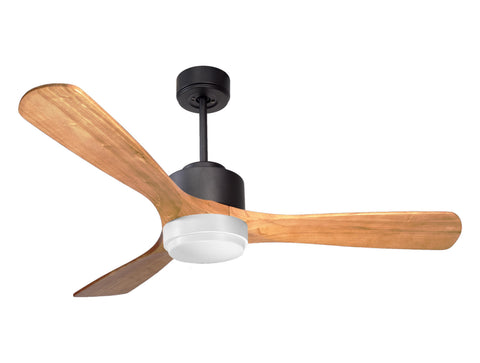 Ventilador de techo Reversible Termostato Wifi Motor DC Techos Inclinados Mando a Distancia Luz tres tonos Hypersilence Memoria