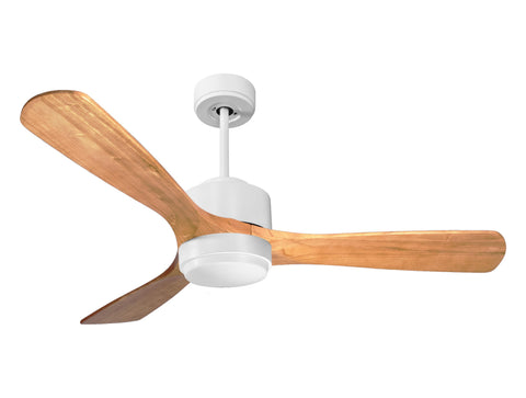 Ventilador de techo Reversible Termostato Wifi Motor DC Techos Inclinados Mando a Distancia Luz tres tonos Hypersilence Memoria