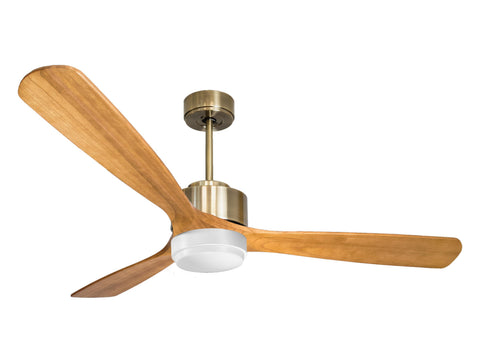 Ventilador de techo Reversible Termostato Wifi Motor DC Techos Inclinados Mando a Distancia Luz tres tonos Hypersilence Memoria