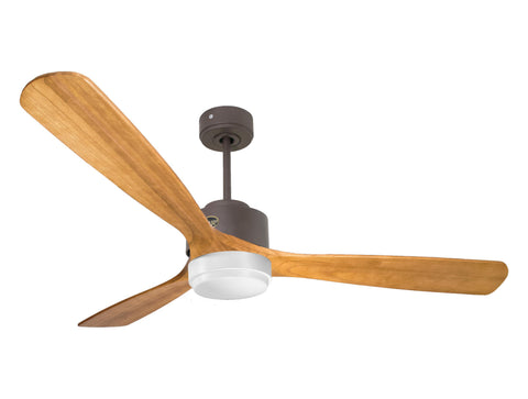 Ventilador de techo Reversible Termostato Wifi Motor DC Techos Inclinados Mando a Distancia Luz tres tonos Hypersilence Memoria