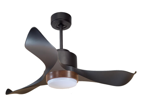 Ventilador de techo Reversible Termostato Wifi Motor DC Techos Inclinados Mando a Distancia Luz tres tonos Adaptador 2/3 Aspas Hypersilence Memoria